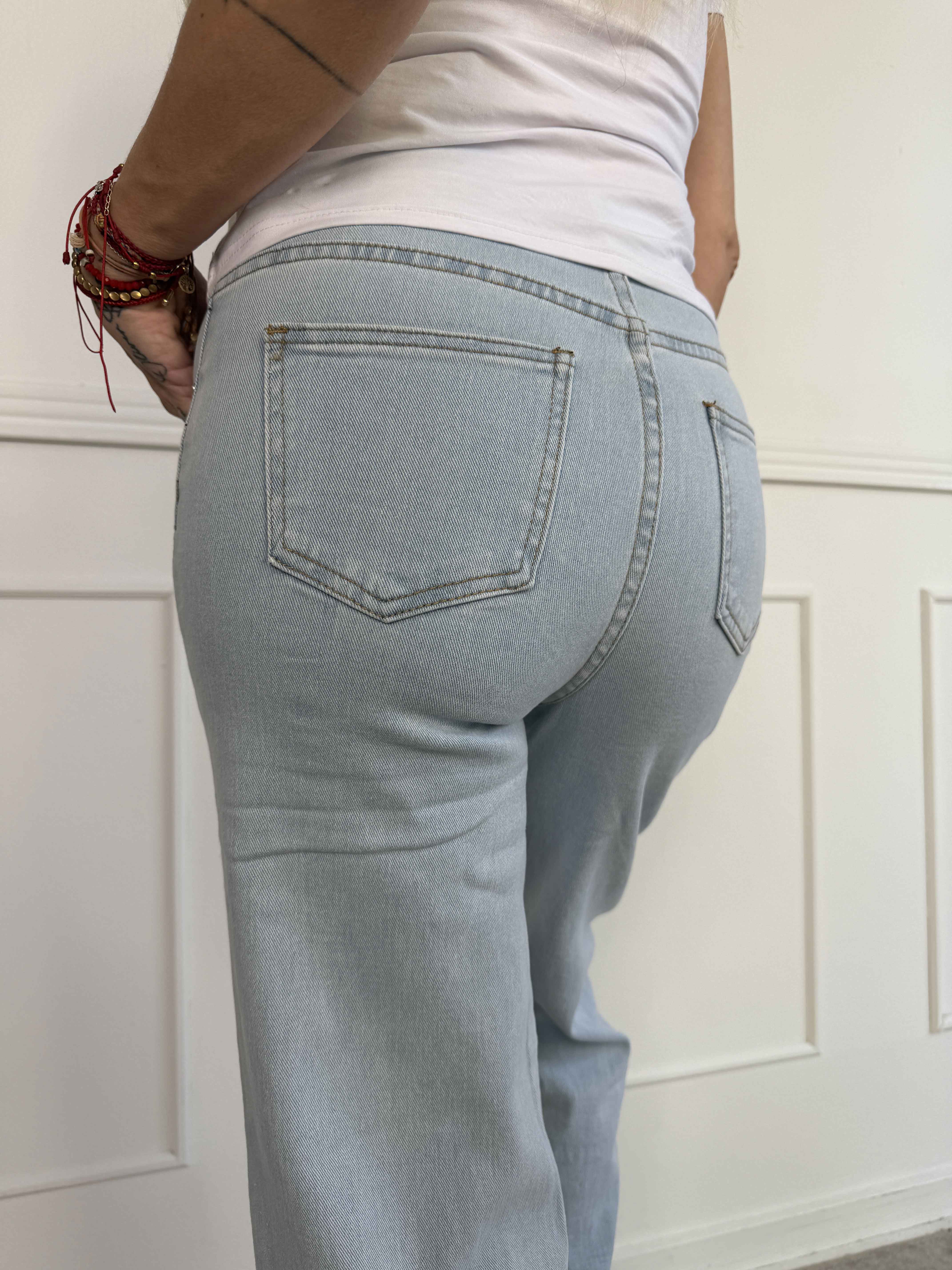 Frige - Lyse jeans med wide leg
